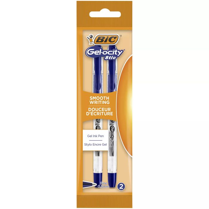 Długopis żelowy BIC Gel-ocity Stic 0.5mm niebieski pouch 2szt. BIC