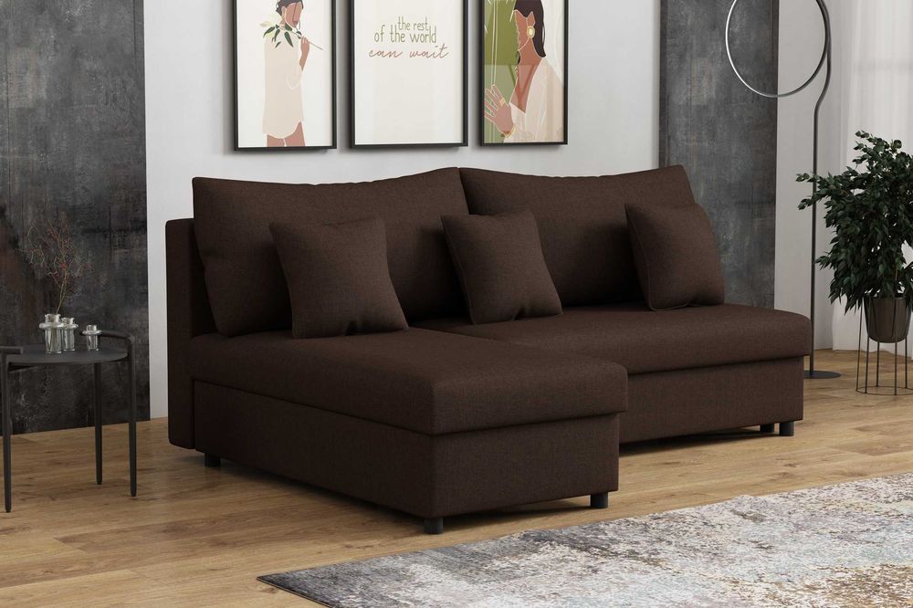 Narożnik tapicerowany materac Wypoczynek funkcja spania Poduszki Sofa