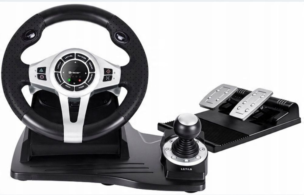 Kierownica i pedały do gier
