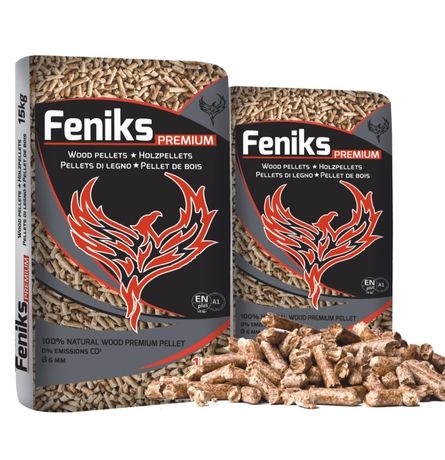 Pellet FENIKS Premium ENplus również Olczyk Lava Olimp Barlinek Fenix