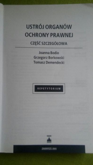 Ustroj Organow Ochrony Prawnej-czesc szczegolna