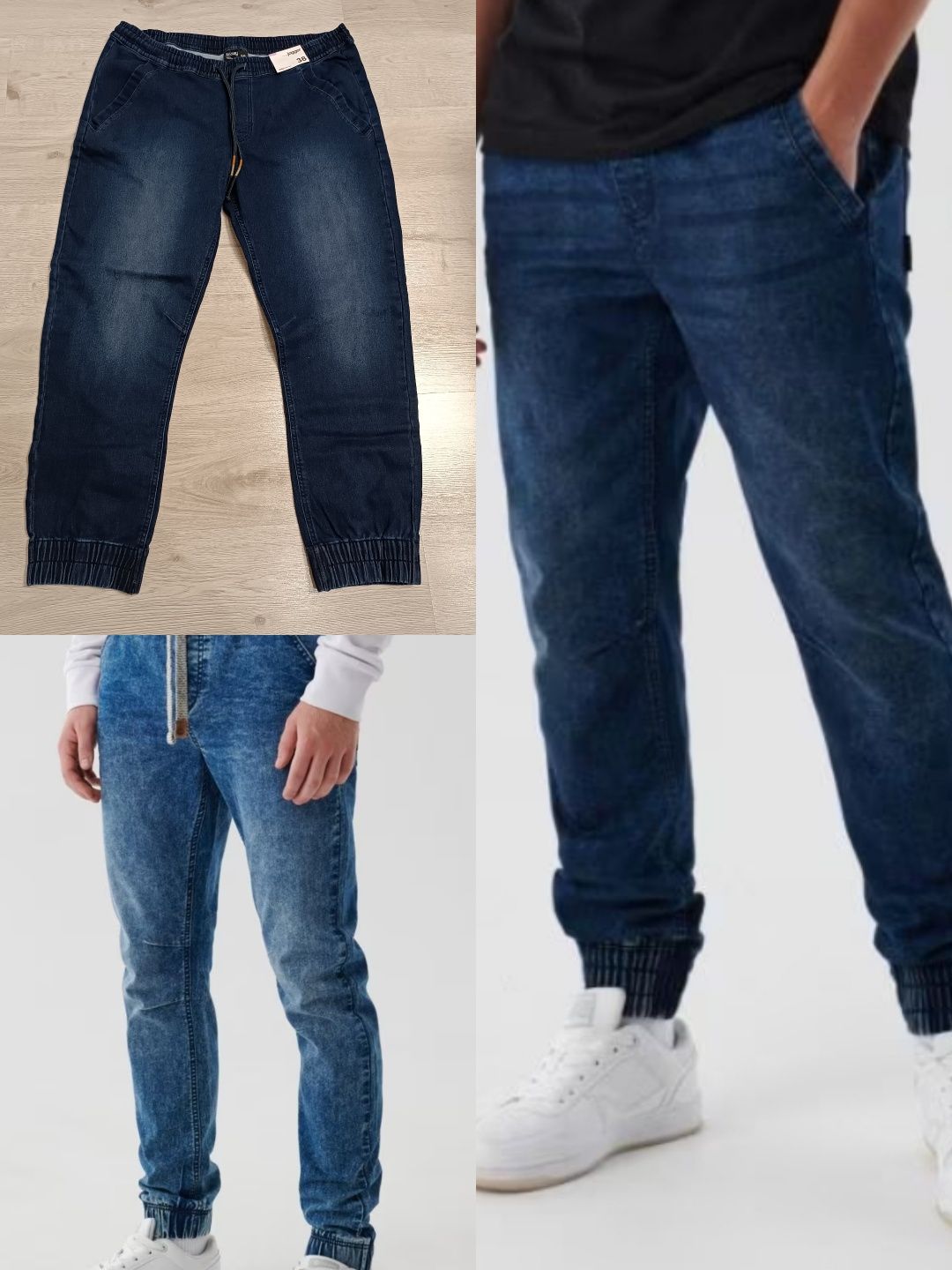 Jogerry jeansy spodnie męskie rozmiar 38