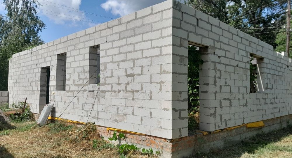 Вороніна. Продається розпочате будівництво дачного будинку .