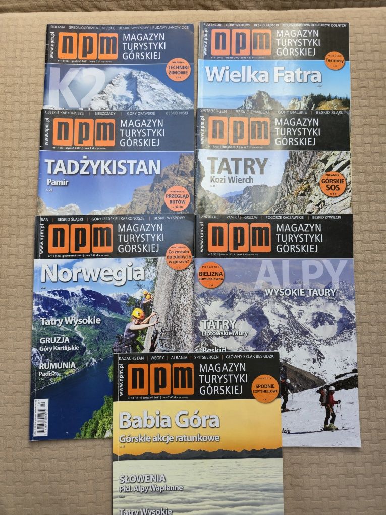 Magazyn npm – Turystyka Górska – 7 numerów – góry, wyprawy, porady