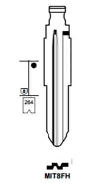 Lamina Chave Canivete MITSUBISHI Y-13# MIT08
