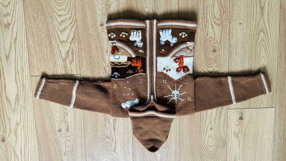 Sweter peruwianski Peru bezowy 86/92
