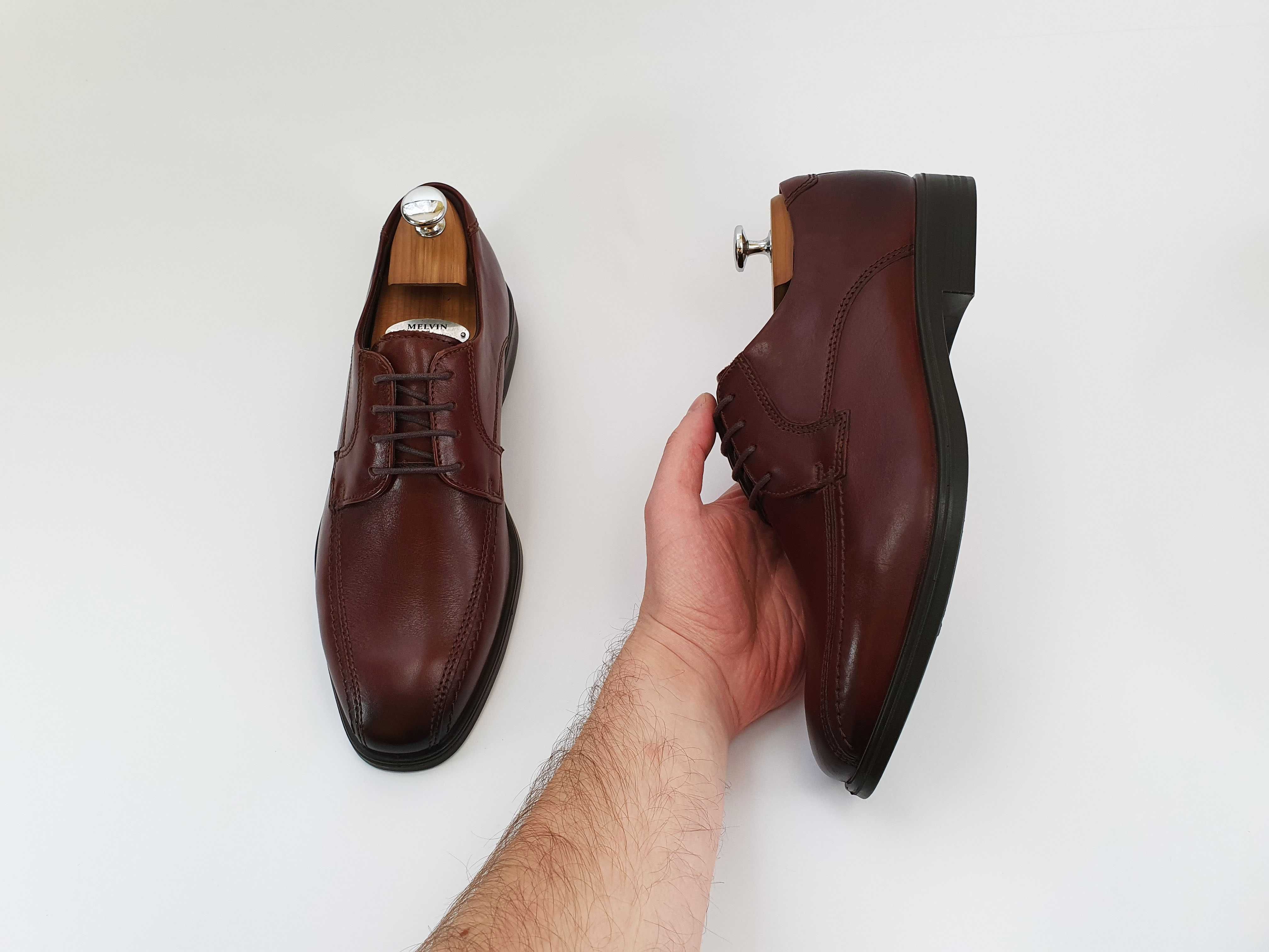 ECCO оригінал шкіряні туфлі туфли 41 26.5 см