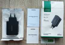 NOWA UGREEN 65W 3-portowa szybka ładowarka USB C A