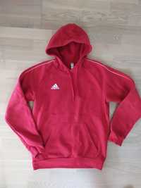 Bluza Hoodie Adidas z kapturem czerwona M