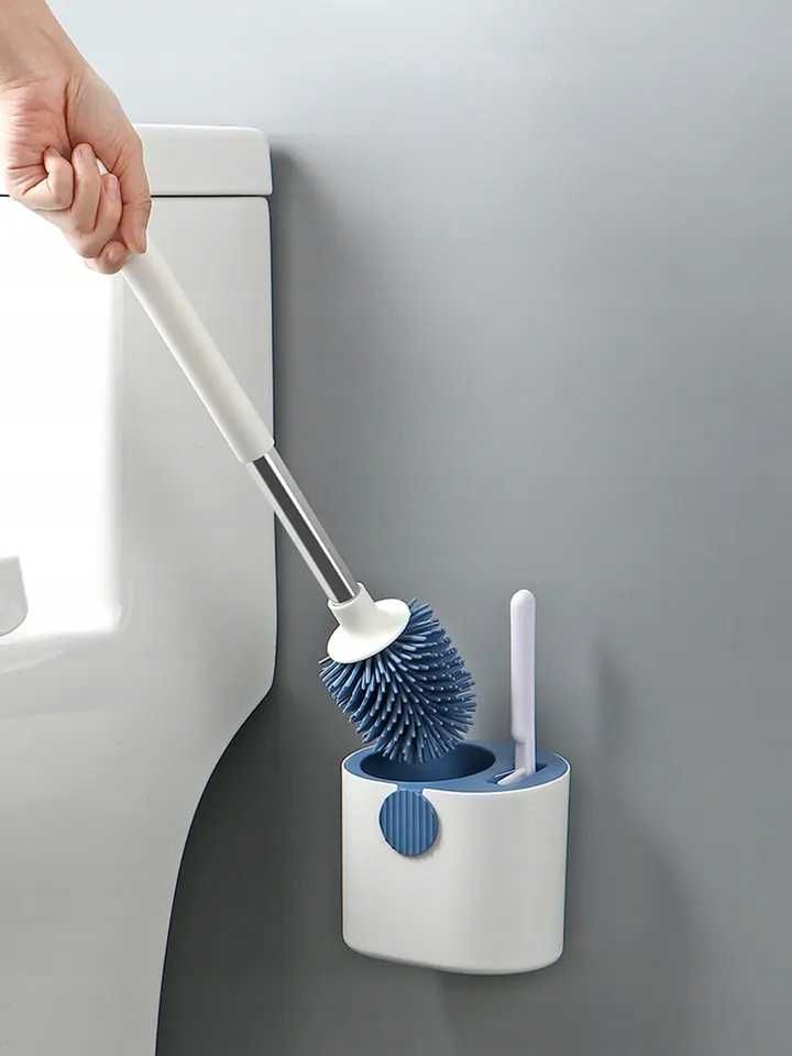 SZCZOTKA TOALETOWA wisząca silikonowa antybakteryjna do wc toalety