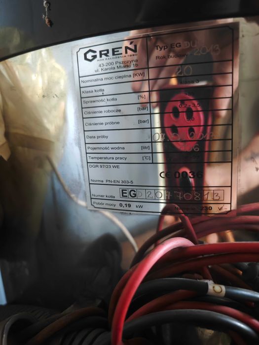 Części do pieca EKO GREŃ 20 kw