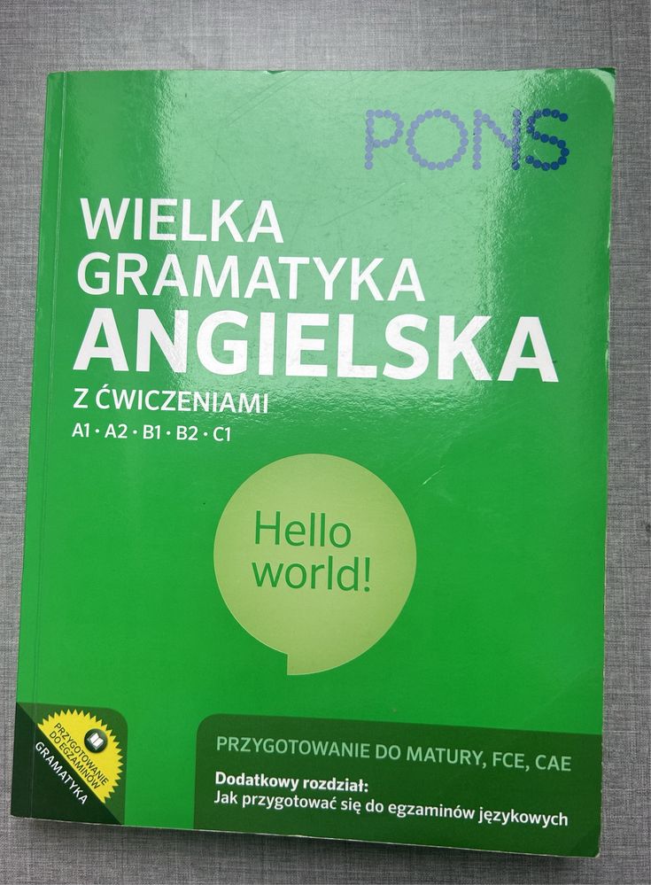 PONS wielka gramatyka angielska z ćwiczeniami, wszytskie poziomy