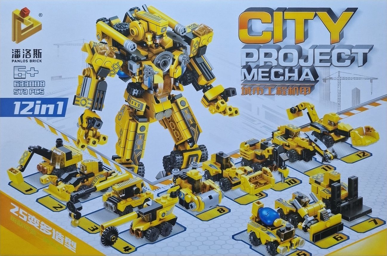 Klocki robot City Projekt MECHA duży zestaw