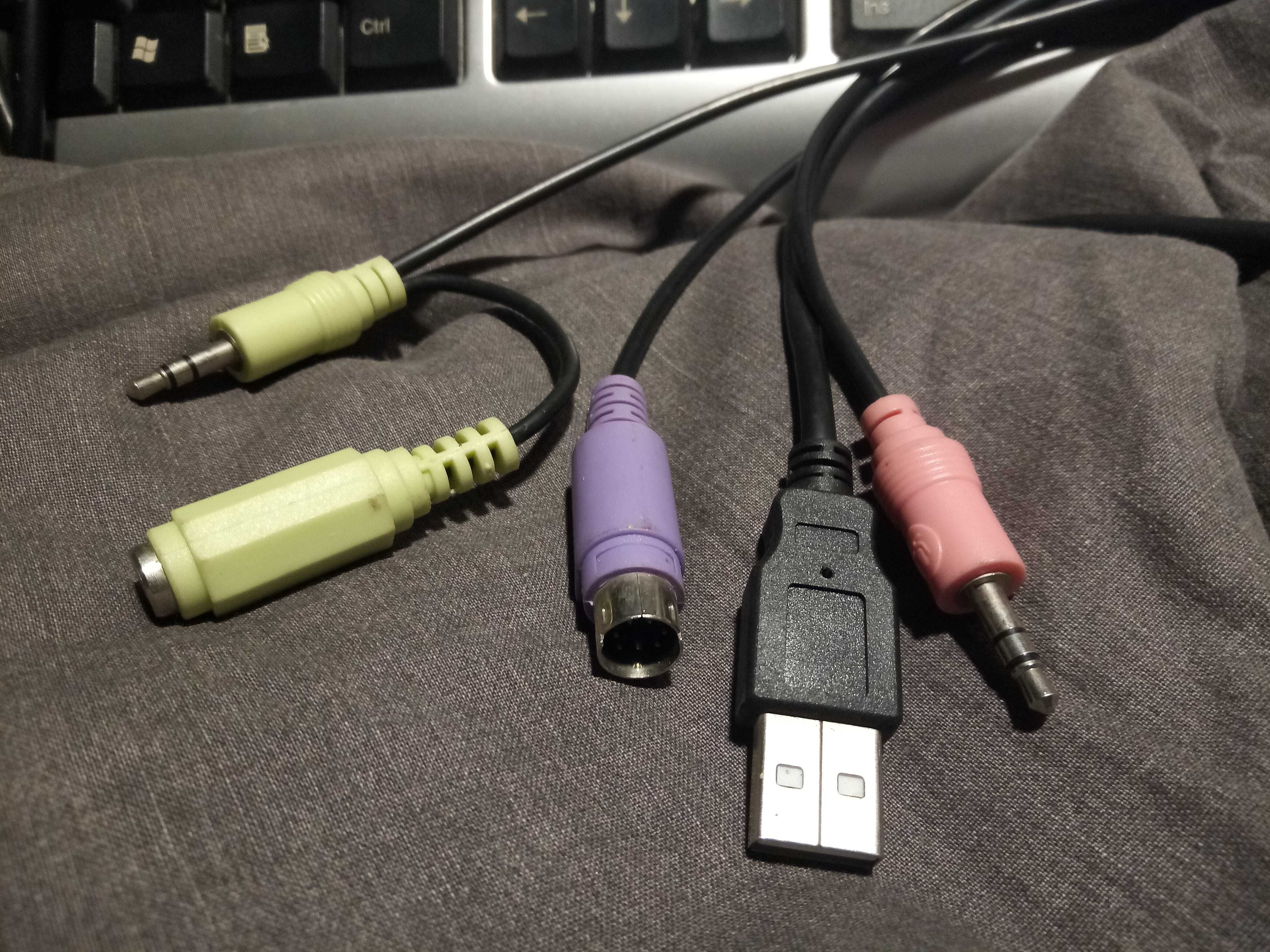 Klawiatura do komputera PS2 z habem USB
