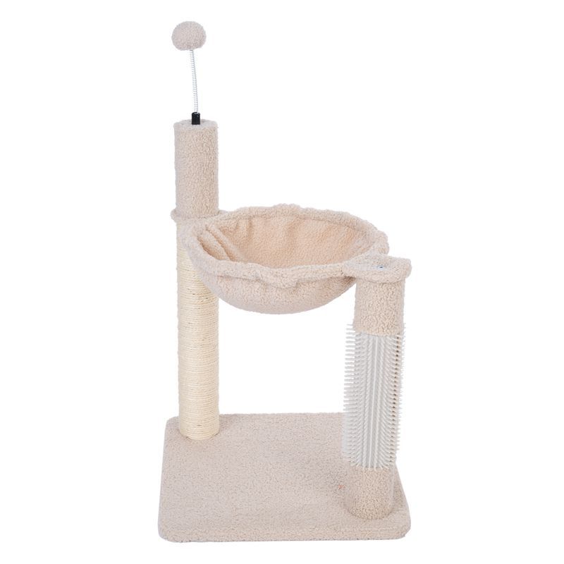 Tiaki Drapak dla kota Z Hamakiem Shearly Beżowy 39X39X57Cm Mały
