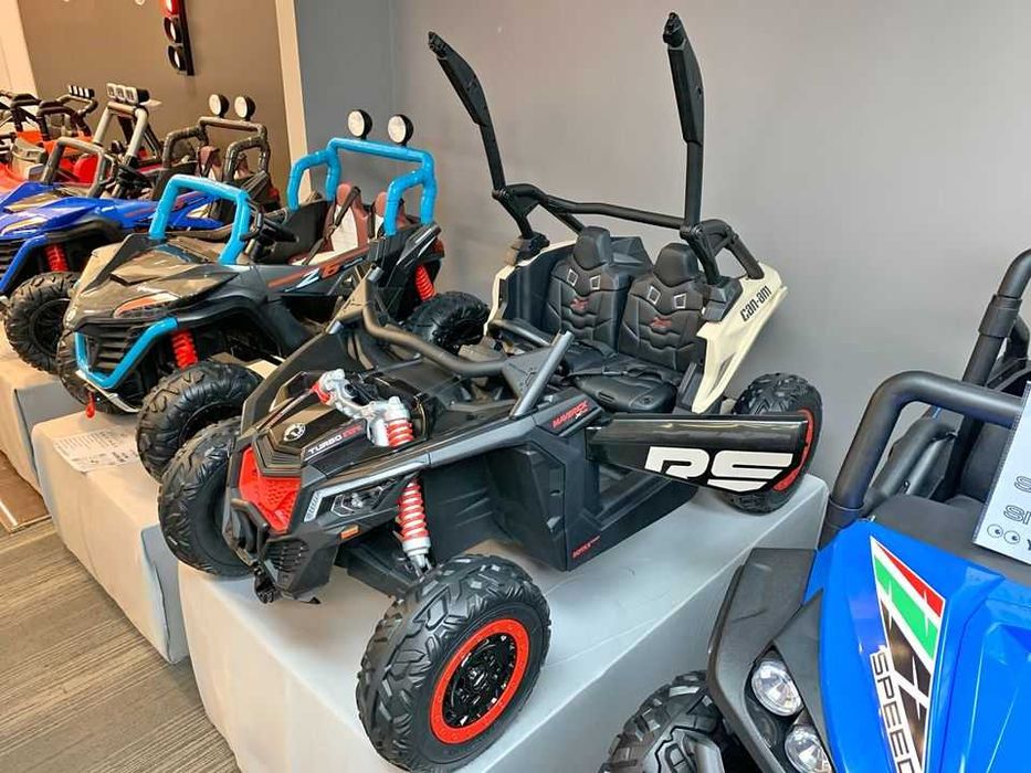 Mega BUGGY Canam MAVERICK RS 4x200W pilot mp3 autko akumulatorowe