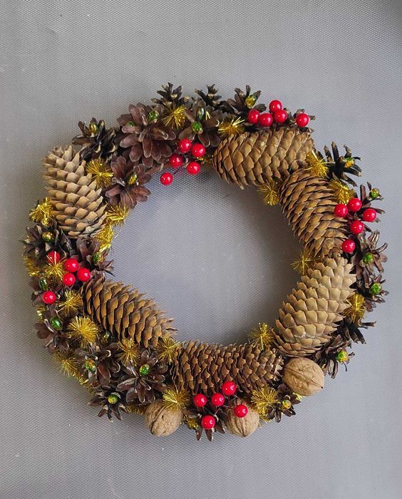 Вінок новорічний Святковий новорічний декор