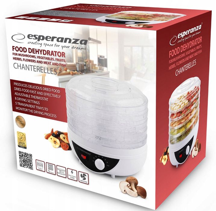 Suszarka do Grzybów Mięsa Owoców Spożywcza 250 W 5 SIT MOCNA DUŻA