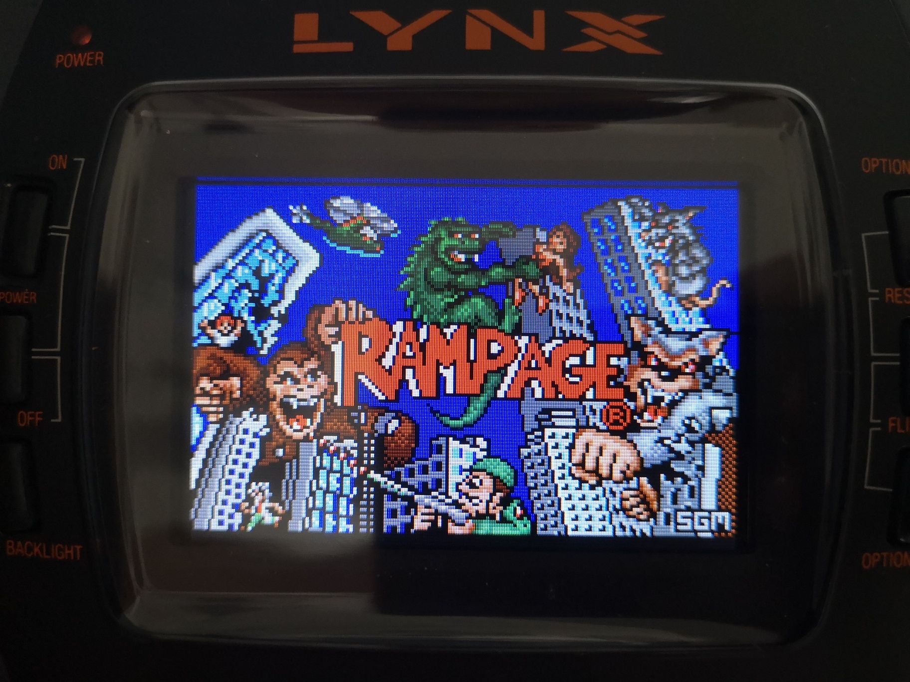 Rampage ATARI LYNX gra (retro 1989) rzadkość na rynku SKLEP Ursus