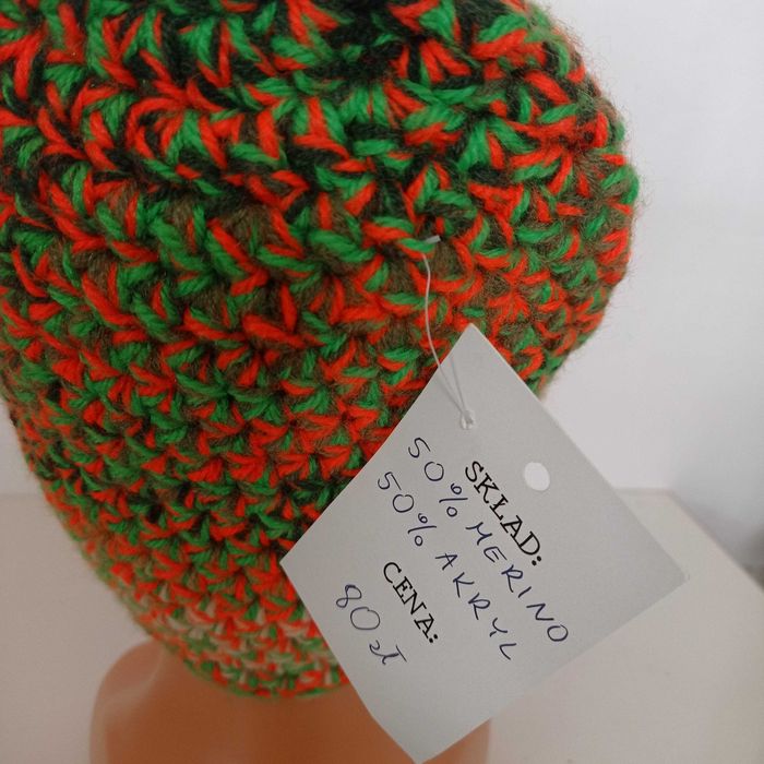 Handmade wyprzedaż Freaky Wear Nowa czapka akryl wełna merino