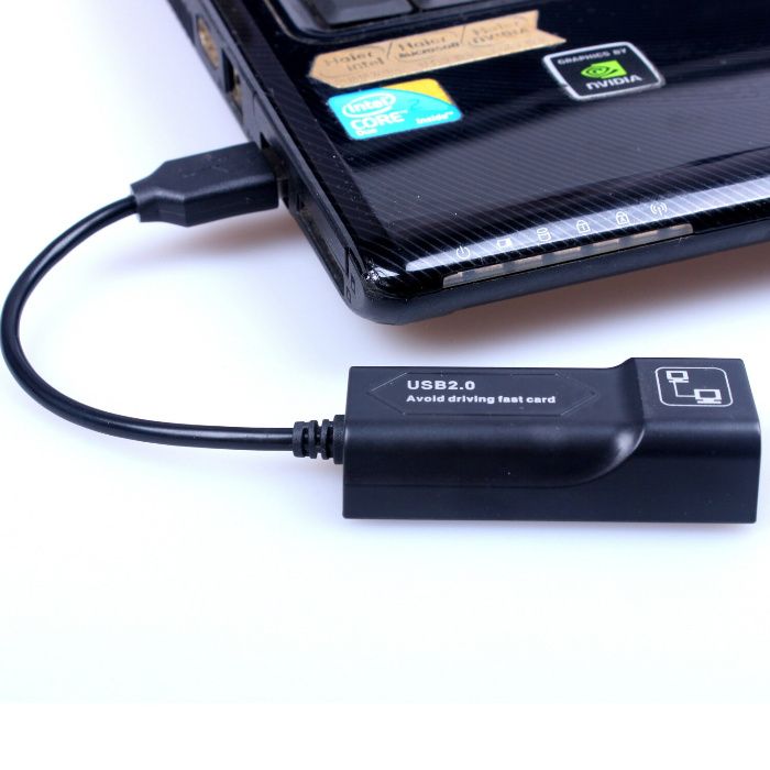 Сетевая карта USB переходник Lan ЮСБ 2.0 100 Мбит/с RJ45 интернет ПК
