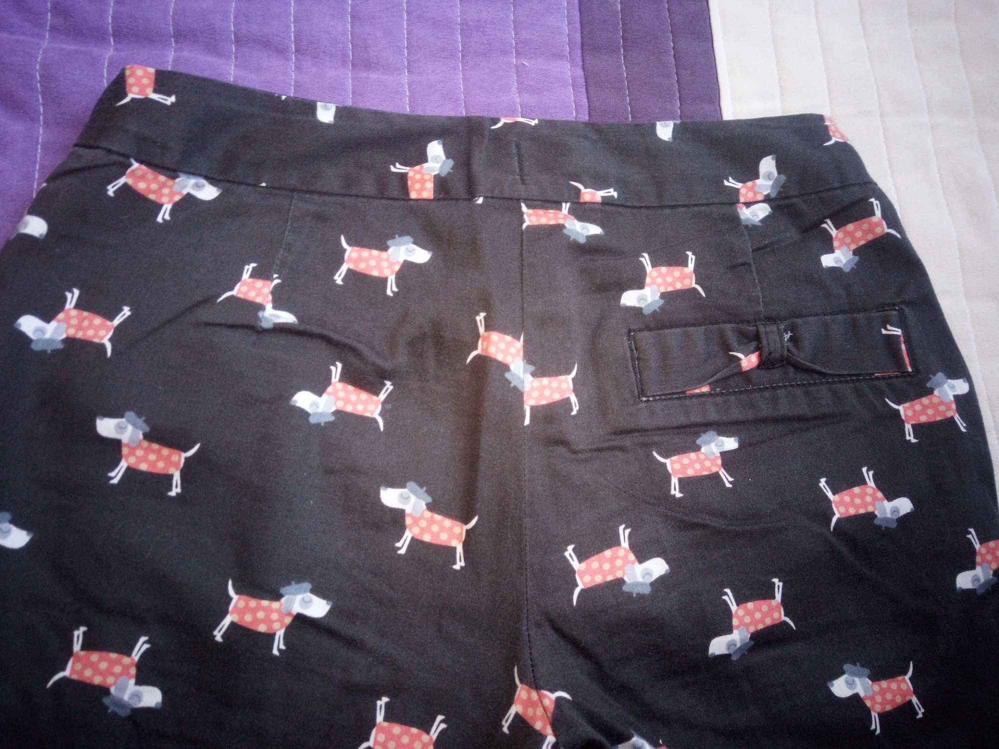 Spodnie chinosy w pieski dwie bluzeczki Pony Minnie 10-11 lat 140-146