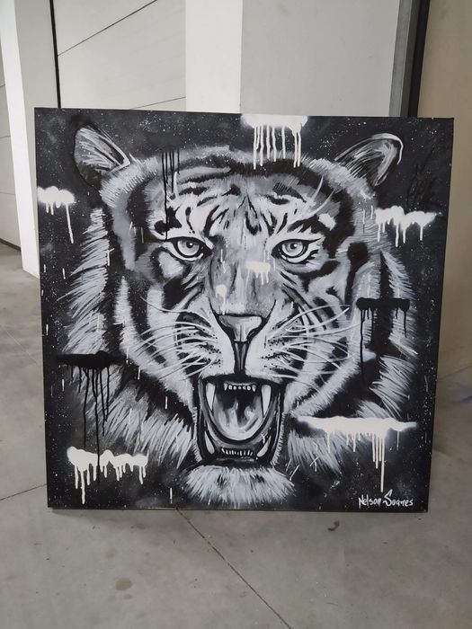 Tela decorativa tigre