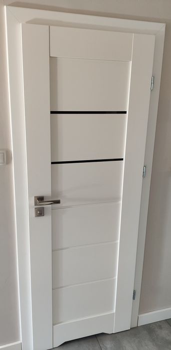 Sprzedam nowe drzwi Santorini Białe Premium 70 cm lewe 205 wysokie