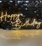 Neon urodzinowy Happy Birthday/ Napisy Ledowe Świecące
