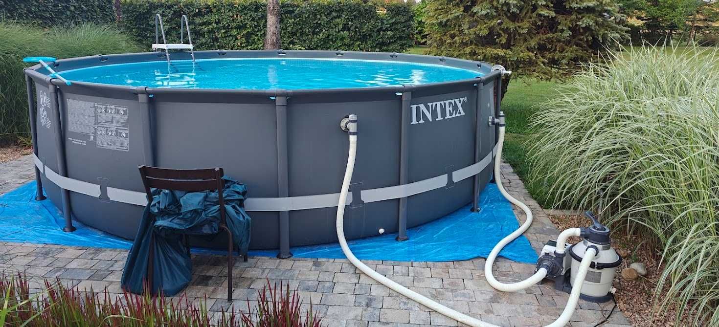 Basen Intex 488x122 z pompą piaskową
