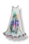 Multicolor Peacock Vintage Hippie Dress Wzorzysta Sukienka z Pawiem