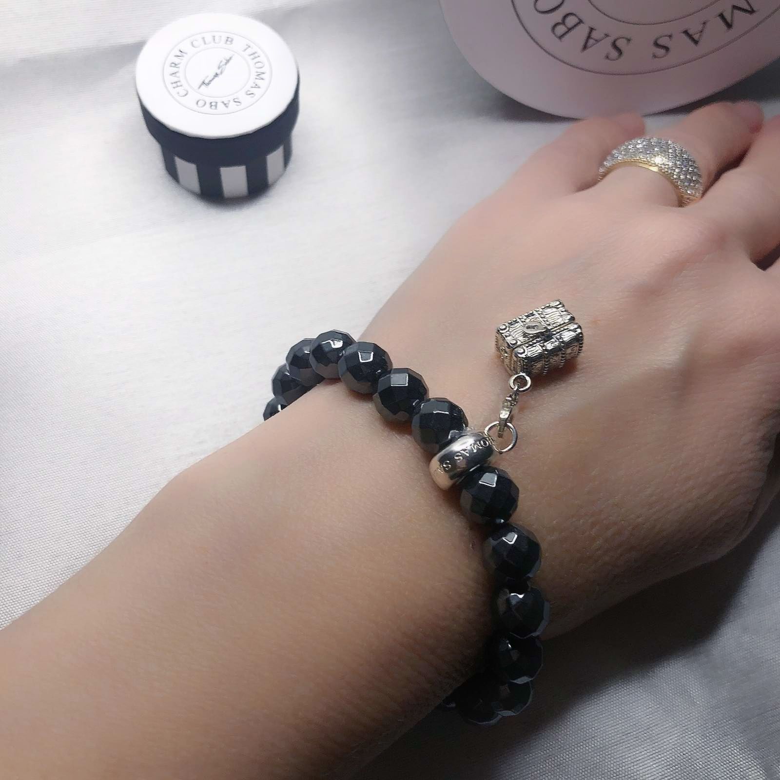 Срібна підвіска Thomas Sabo , "скриня" кристали