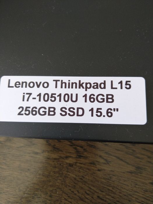Lenovo ThinkPad L15 i7-10510U 16GB 256GB SSD 15.6 Laptop