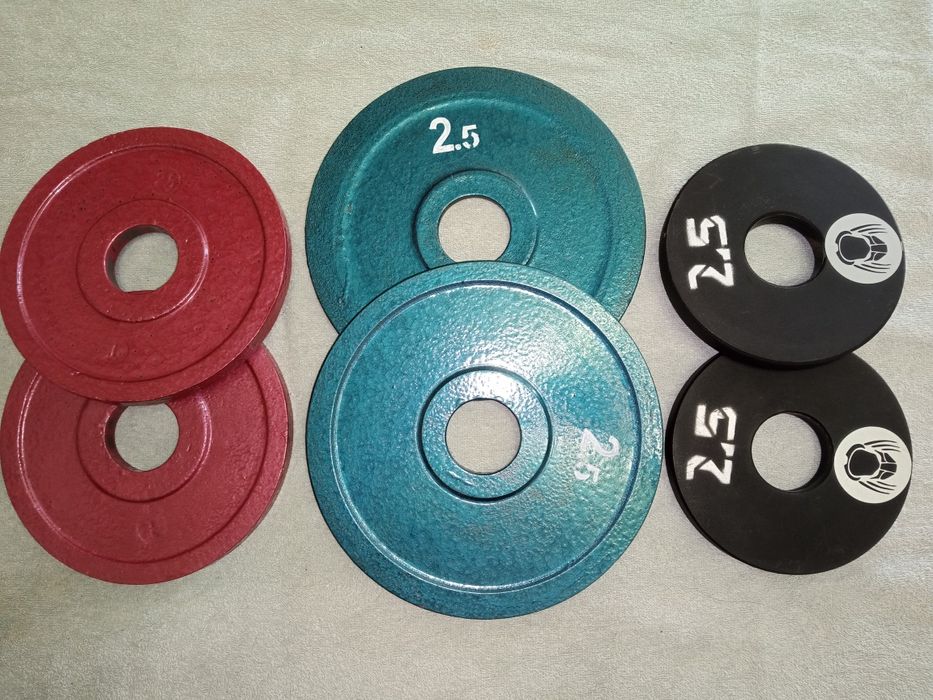 Диск Олімпійський, 50 мм, 1 кг, 1,25 кг, 2,5 кг