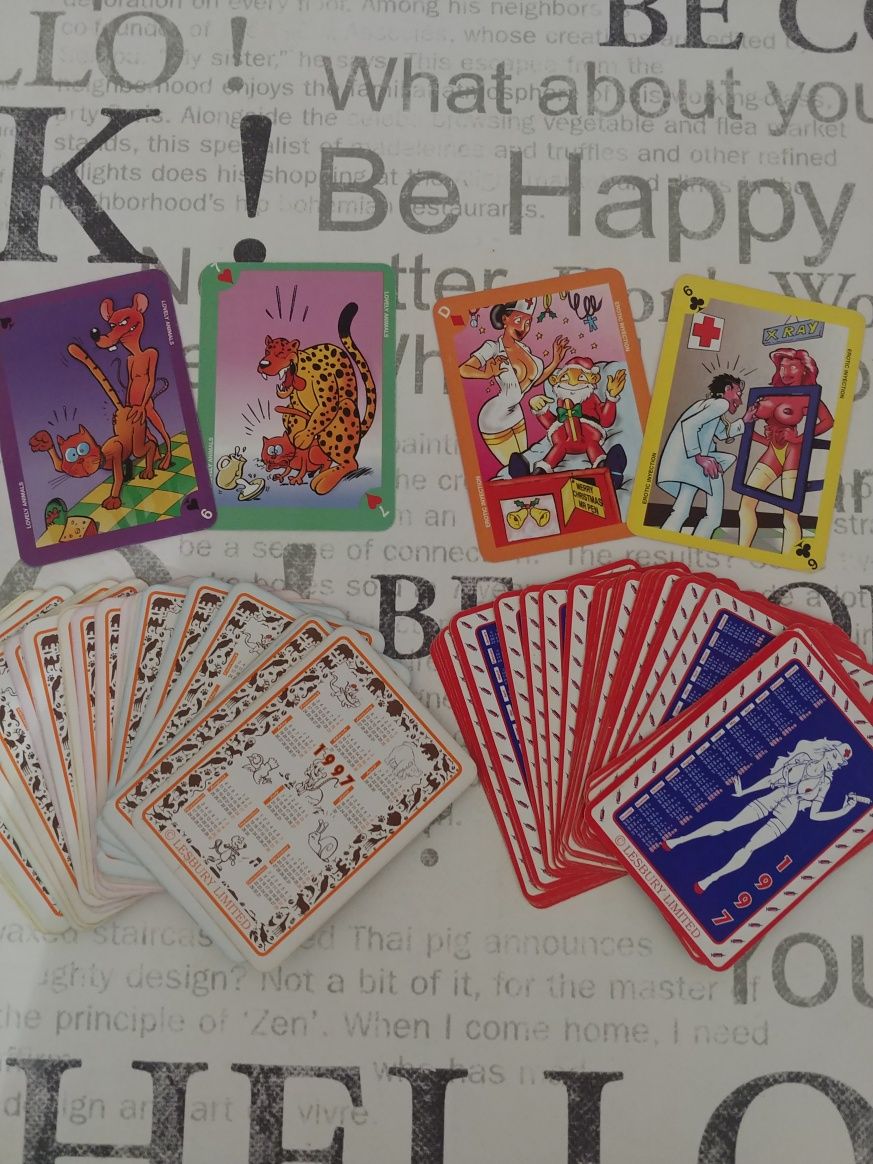 Вкладыши от жеватильной резинки Lesbury Limited  игральные карты