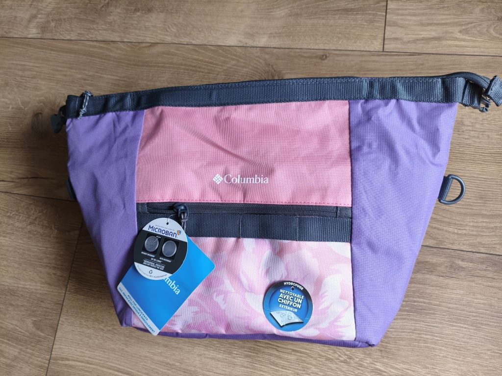 Torba Columbia termiczna lodówka 28 cm x 16 cm 30cm różowo-fioletowa
