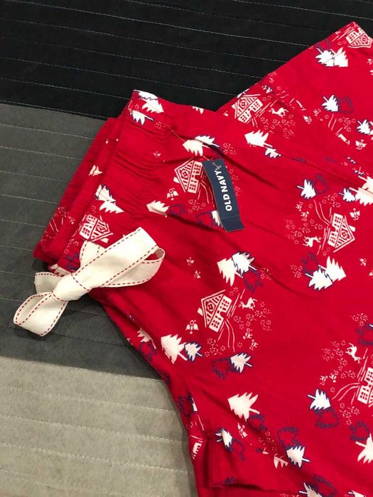 Фланелеві штани Old Navy, новорічний принт