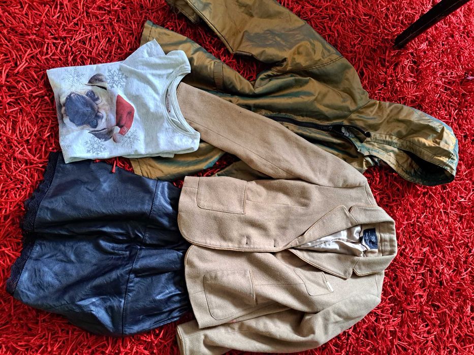 Bardzo duży zestaw paka ubrań jesienno zimowych