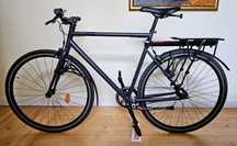 Doinwestowany rower miejski elops 500 single speed - cargo 2024