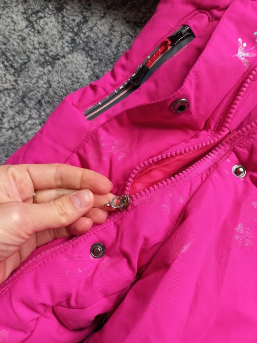 Комбінезон рожевий, теплий, на зиму