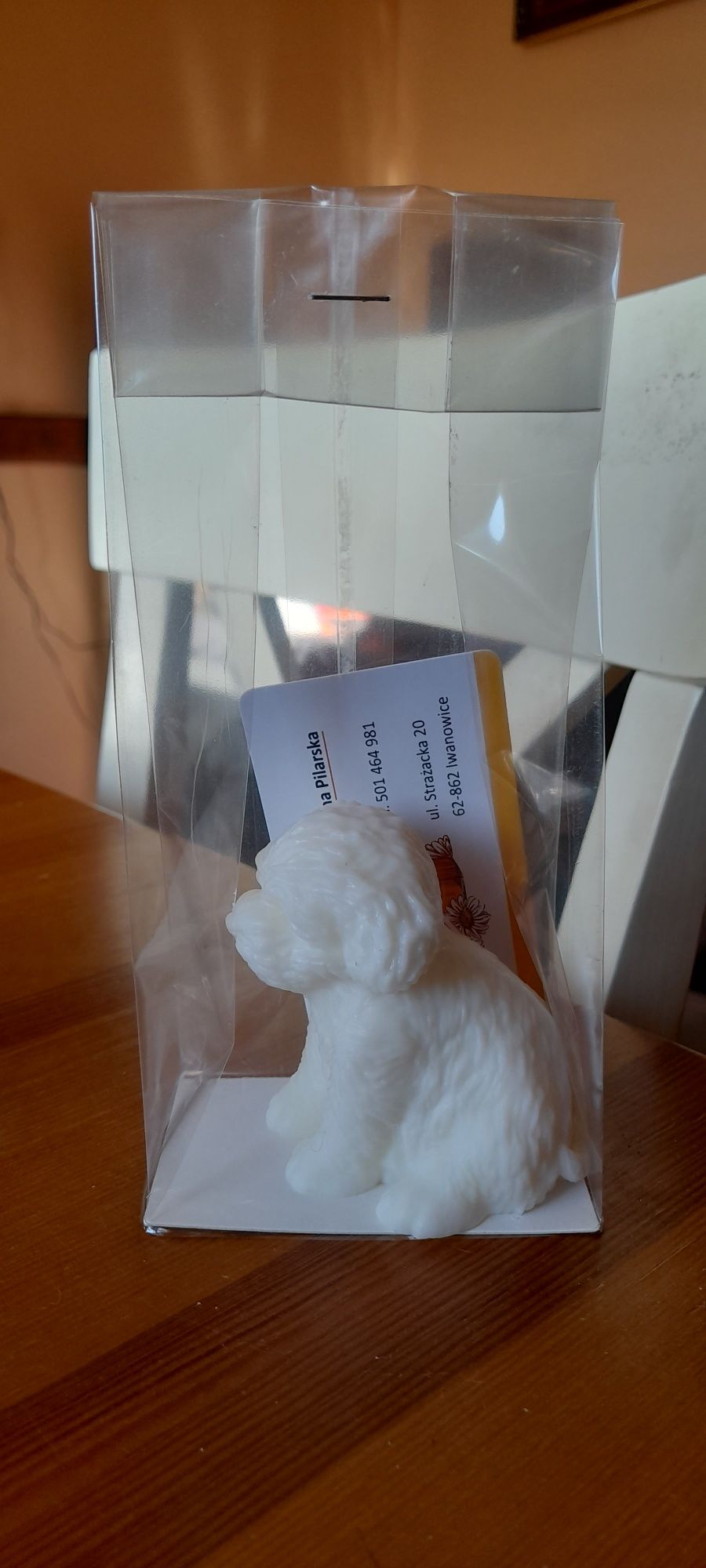 Figurka piesek wosk sojowy
