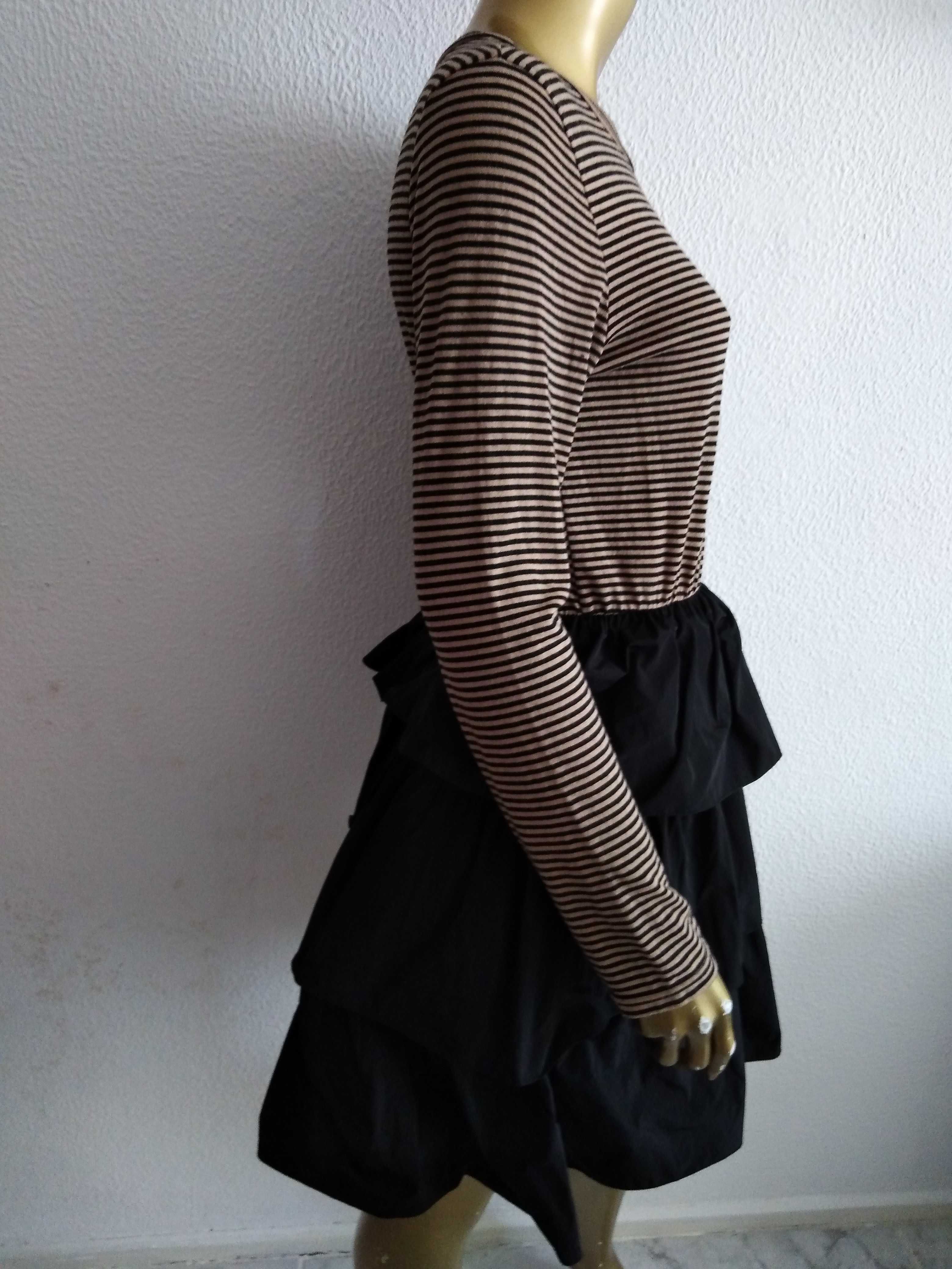 Vestido Capa Camuflado Tipo Pele Cobra Sfera Collection L