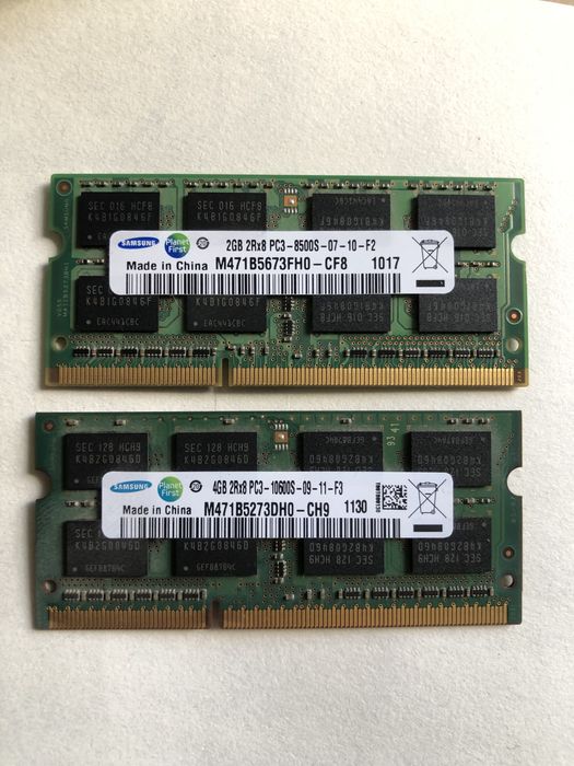 Оперативна пам’ять для ноутбука DDR3 2g - 100грн 4g - 250грн