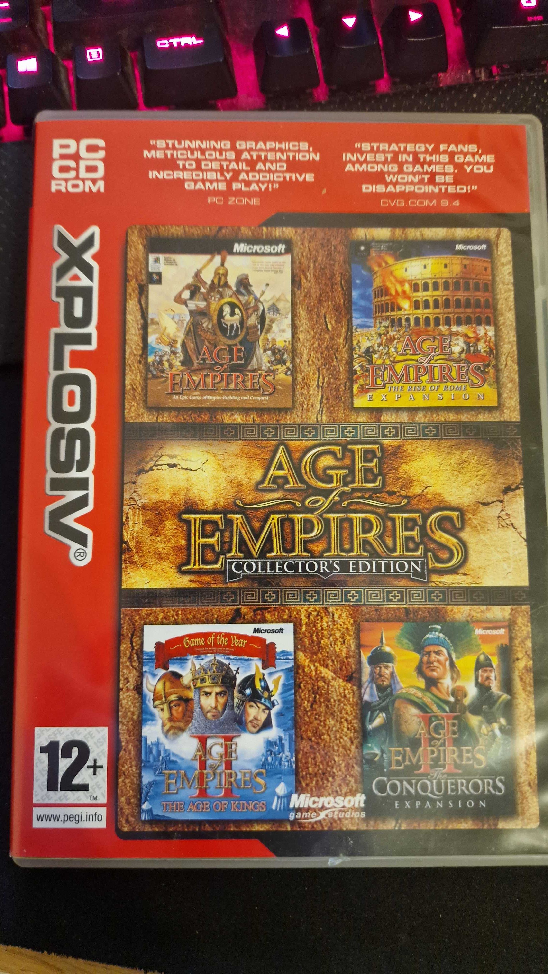 Zestaw Gier Age Of Empires 1 + The Rise of Rome, AOE 2+ The Conquerors