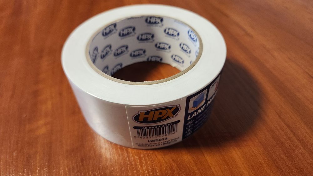 Лента HPX маркировочная для пола Lane Marking Tape белая 33 м