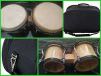 Bongos de madeira em pele natural com saco 35Eur. / Aceitam-se trocas