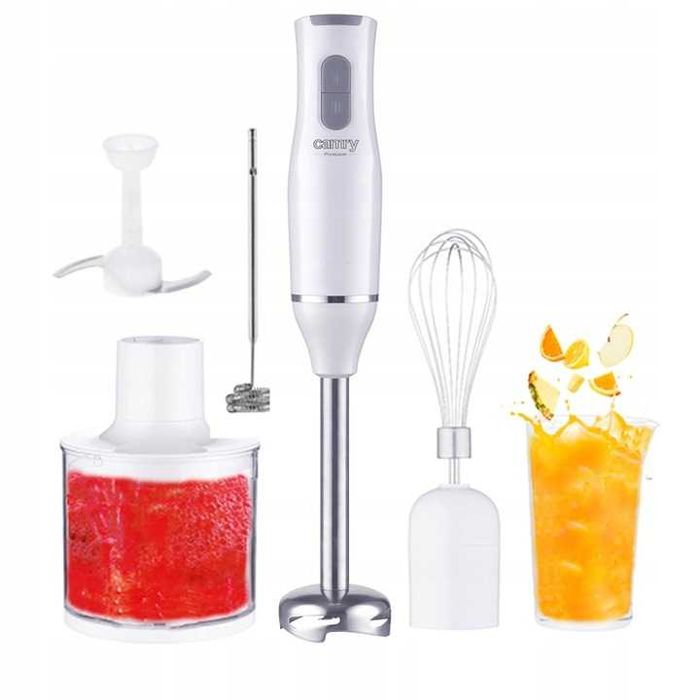 Blender Ręczny Wielofunkcyjny Mikser z Nakładkami i Misą NOWY