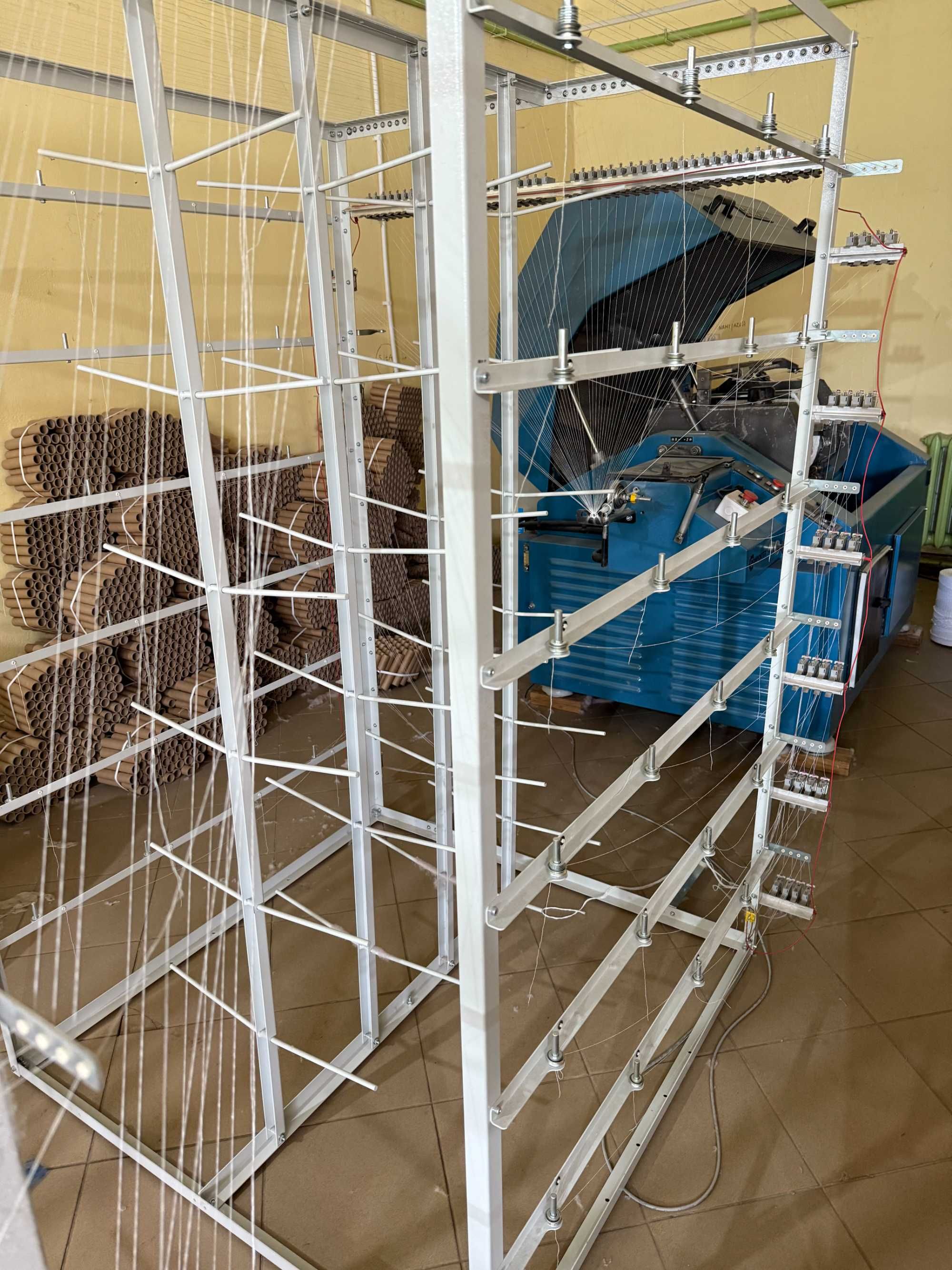 Skręcarka przędzy - string twisting machine (Rope making machine)