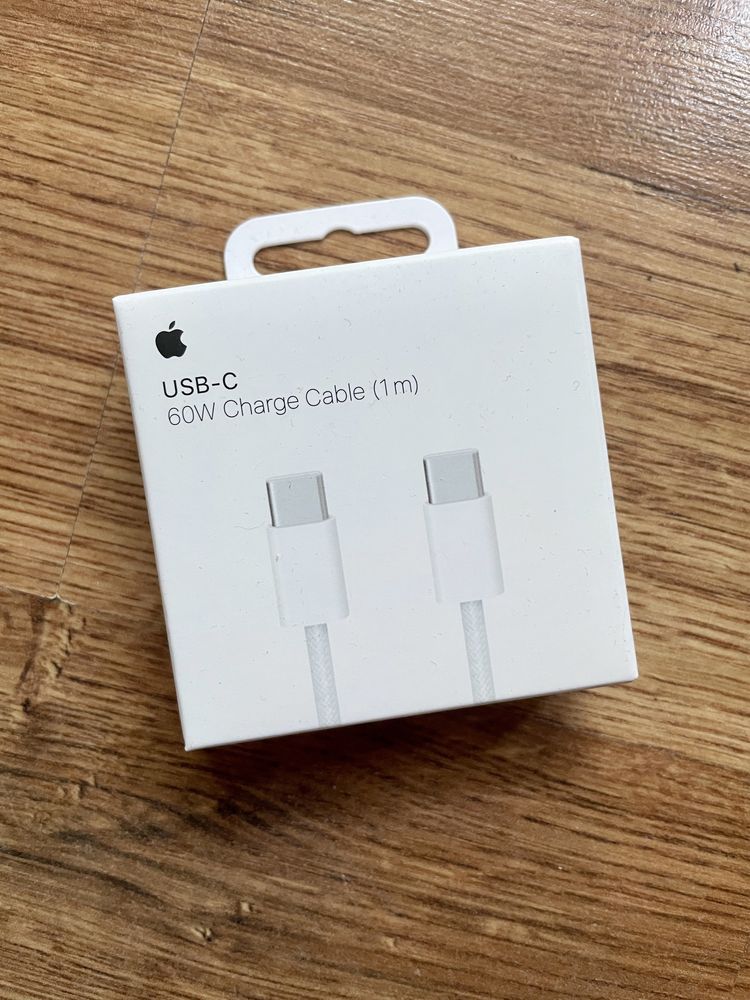 Oryginalny nowy kabel przewód Apple iPhone Typ C - Typ C 60W 1m