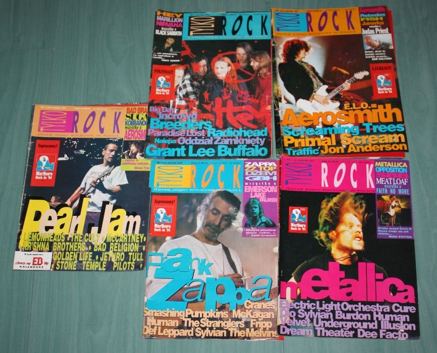 Magazyn Tylko Rock, dużo egzemplarzy, lata 92-97
